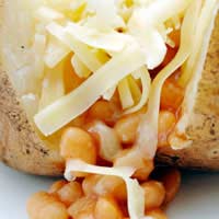 Jacket Potato Student Beans Cheese
